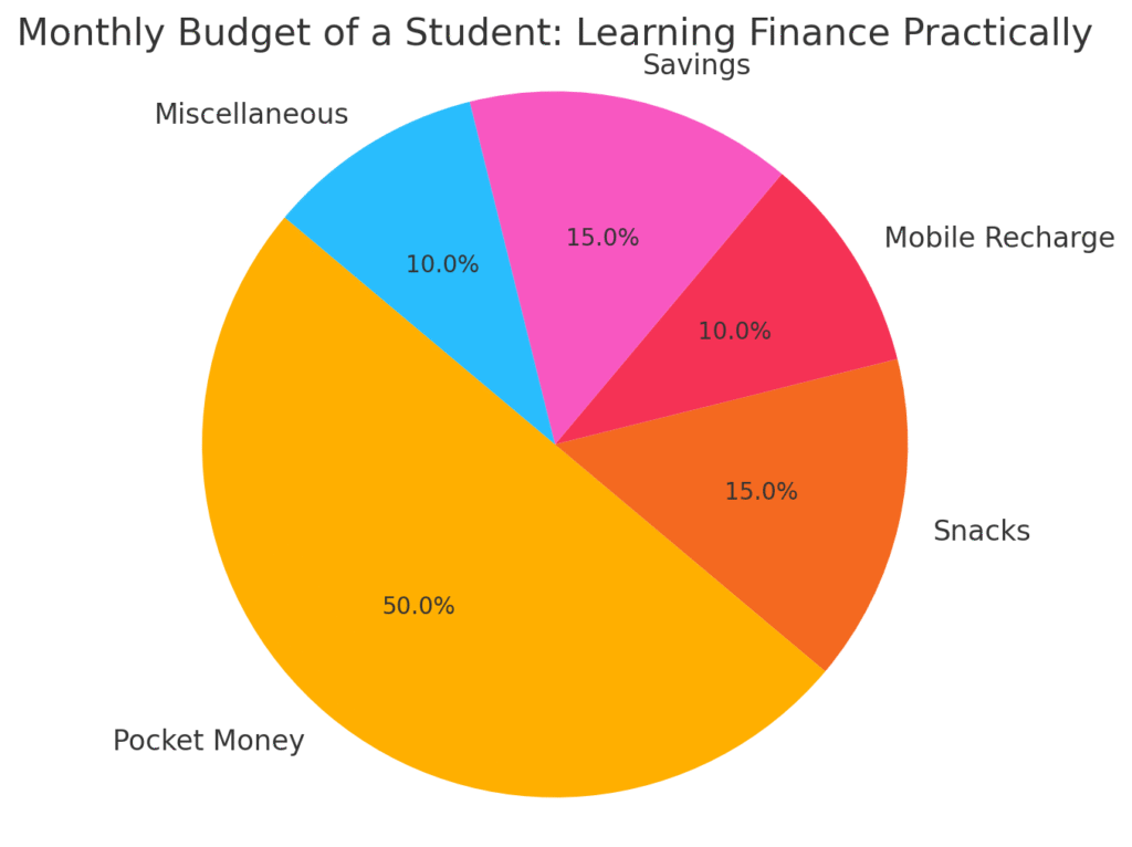 chart of monthly student budget