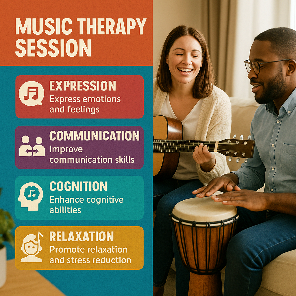 image of music therapy session