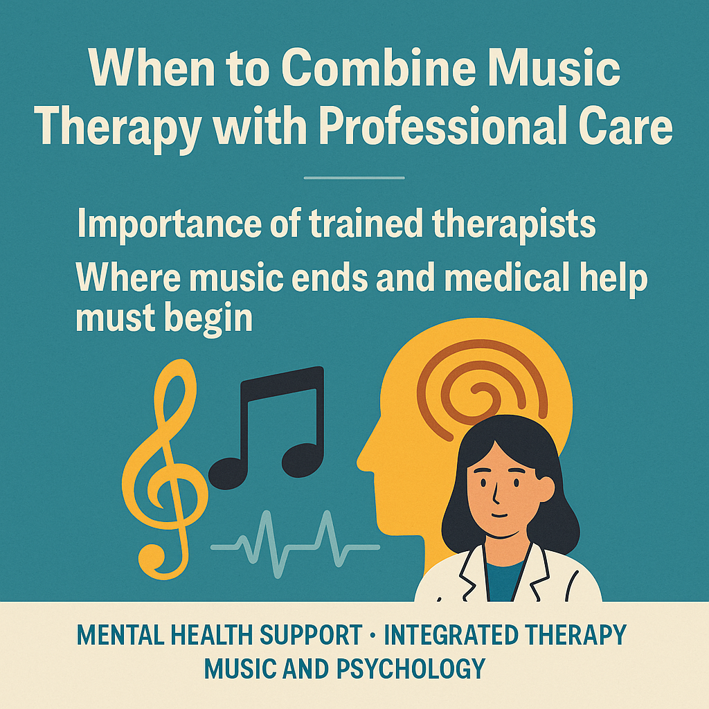 image of music therapy with professional care