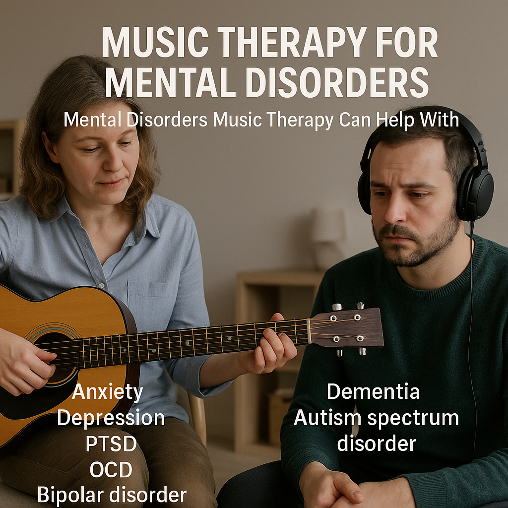 image of music therapy for mental disorder