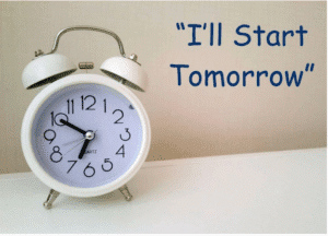 Image of i,ll start tomorrow