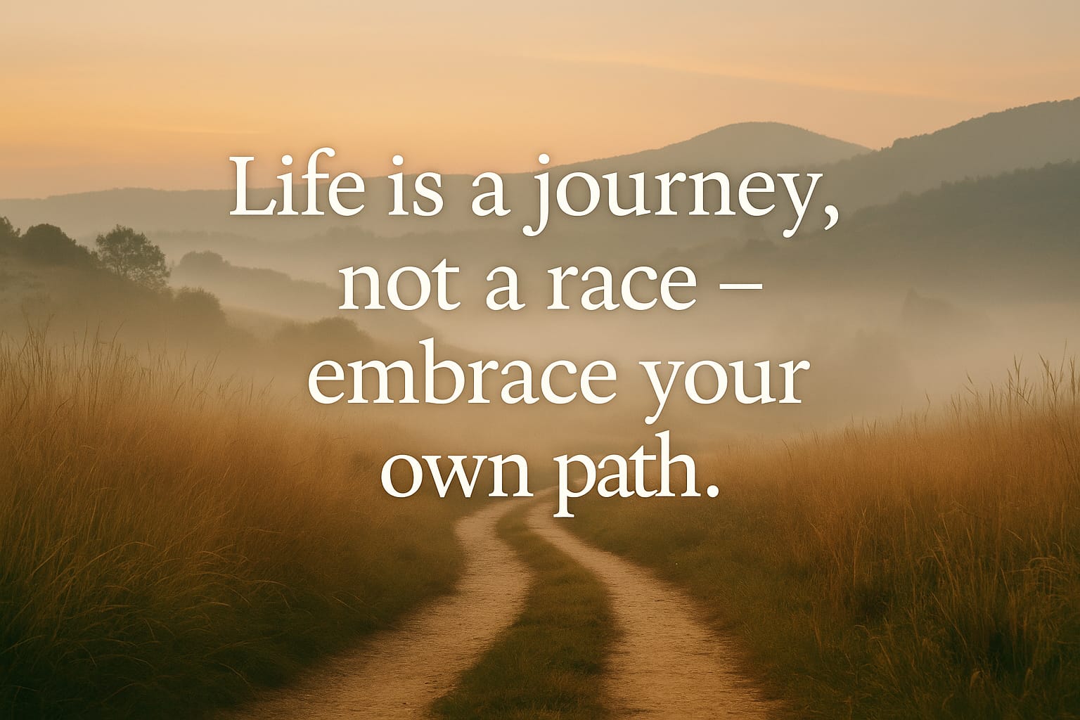 Life Is a Journey, Not a Race – Embrace a Slower Path